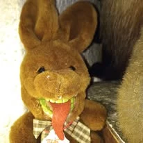 Lapin en peluche