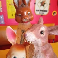Lapins en céramique